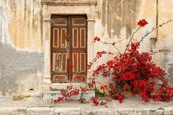 Gammal dörr i Sitia