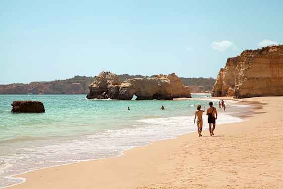 Strand på Algarvekusten