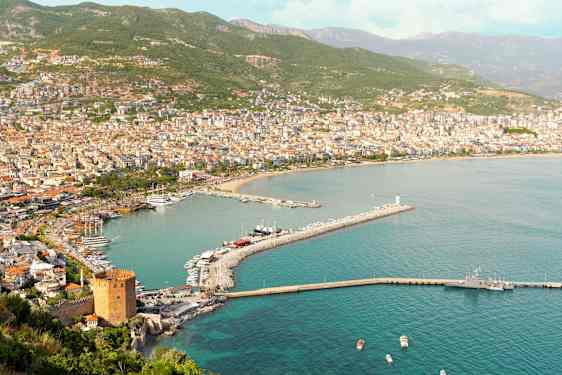 View over Alanya town