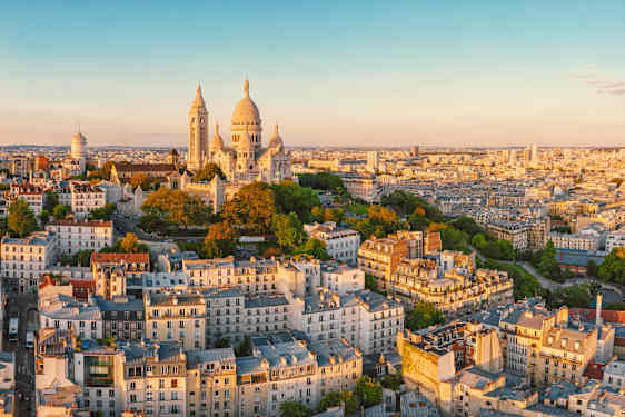 Sacré Coeur i solnedgång