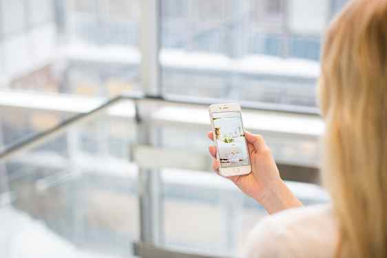 Vings app visas upp