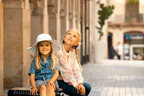 Barn på storstadssemester