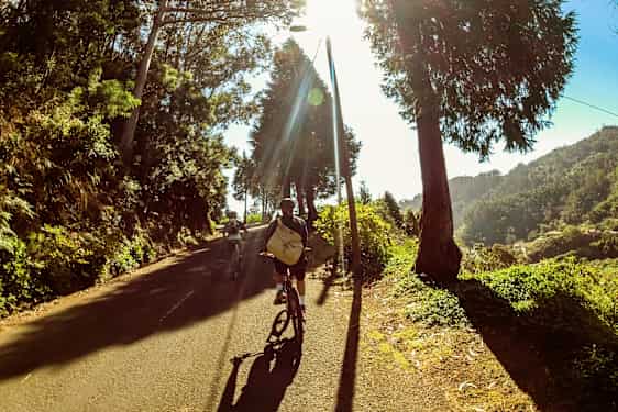 Cyklist på Madeira