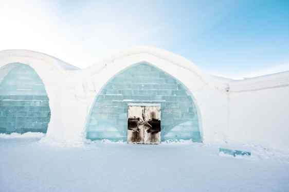 Iglo på Icehotel i Jukkasjärvi