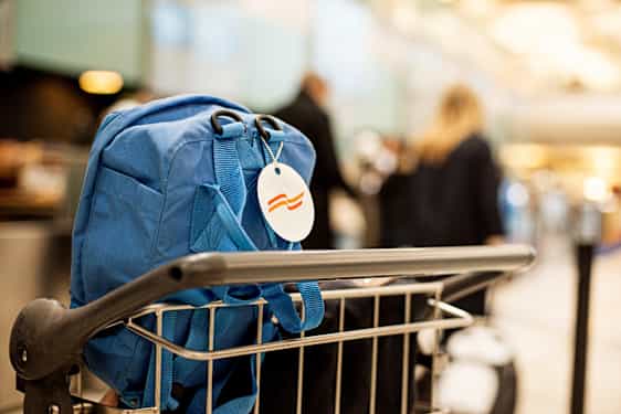 Sekk med Sunclass Airlines tag