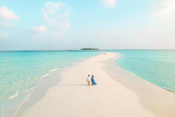 Par på Maldiverna