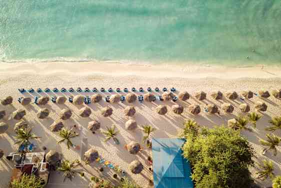 Strand på Aruba