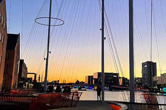 Cirkelbroen över Köpenhamns hamn