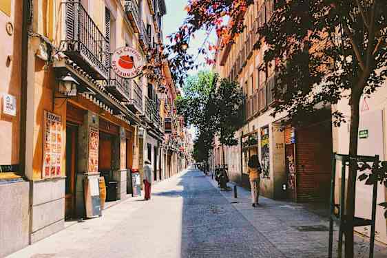 Butiksgata i Madrid