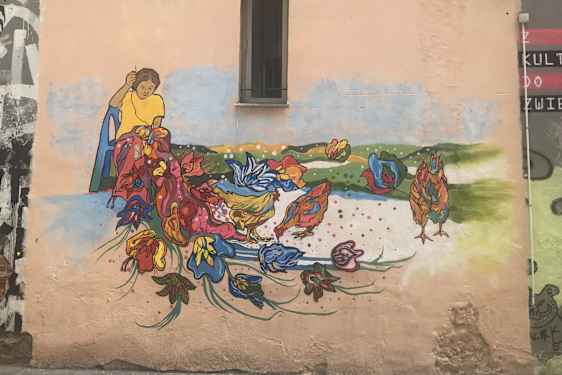 Wroclaw är fullt av streetart för alla åldrar