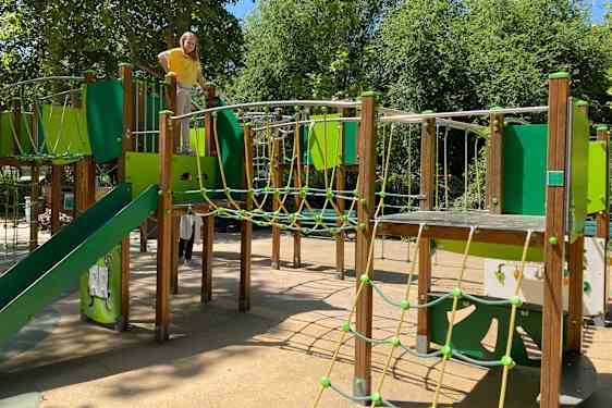 En av de publika lekplatserna man kan besöka