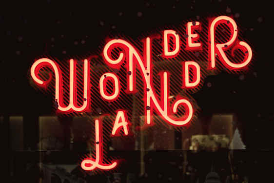 Neonskylt Wonderland