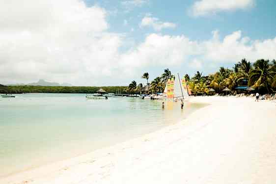 Strand på Mauritius