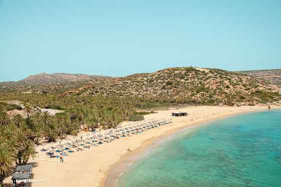 Vai Beach i närheten av Sitia