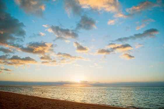 Solnedgång på Mauritius