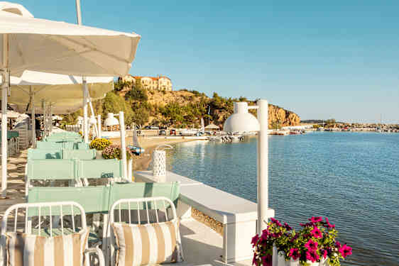 Strandrestaurang på Thassos