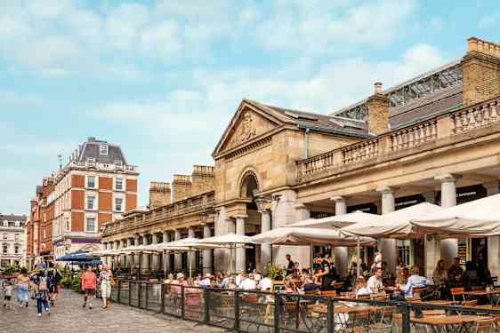 Uteservering i Covent Garden