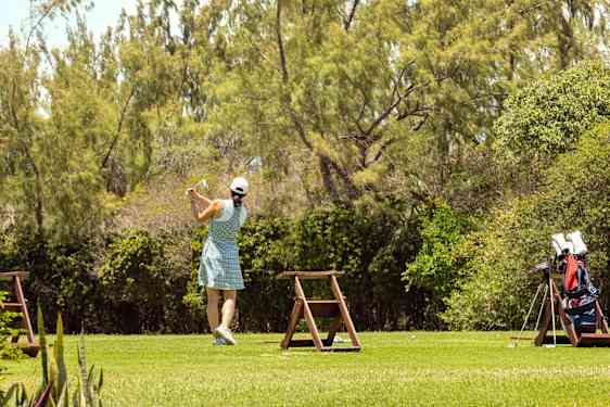 Golfspelare på Mauritius