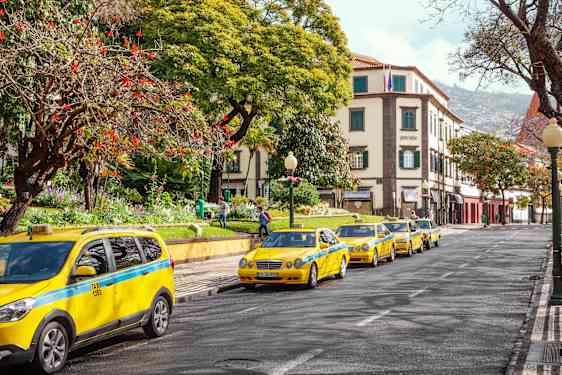 Taxibilar i Funchal på Madeira