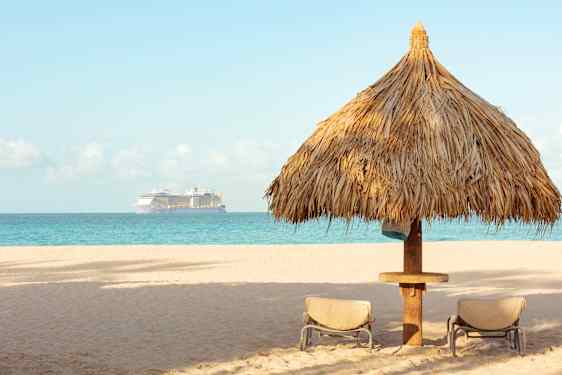 Strand på Aruba