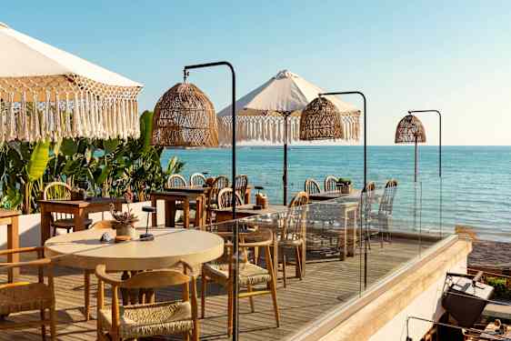 Restaurang vid havet