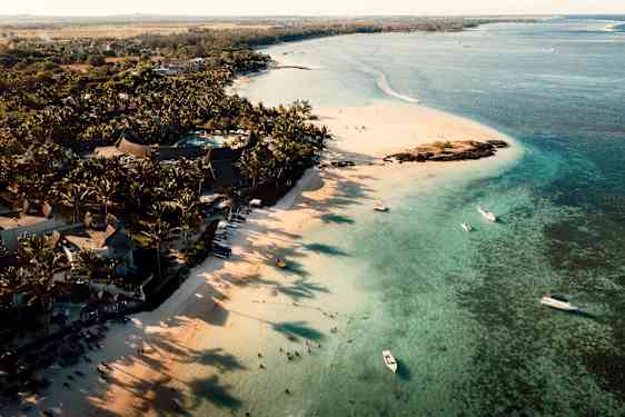 Strand på Mauritius