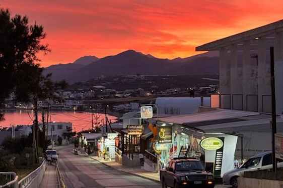 Makrigialos by night