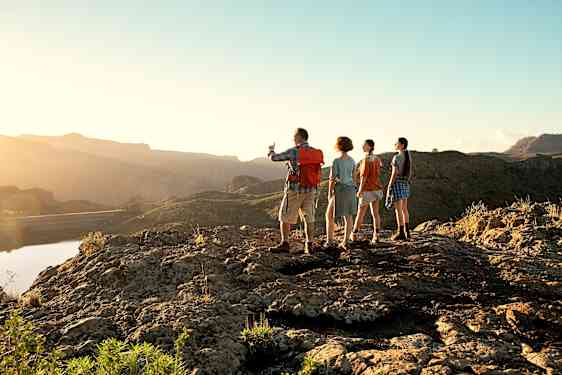 Par vandrar på Gran Canaria