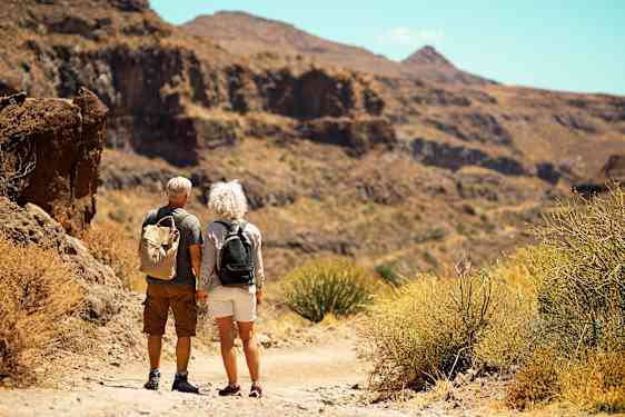 Par vandrar på Gran Canaria