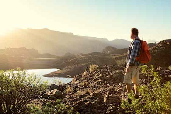 Man vandrar på Gran Canaria