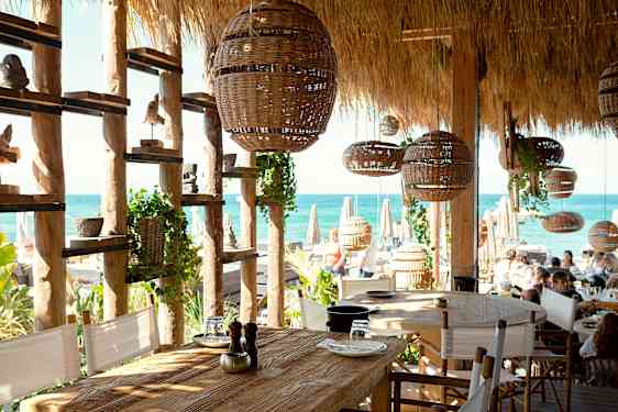 Beach club på Rhodos