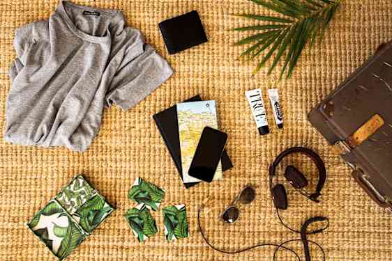 Innehåll från en väska