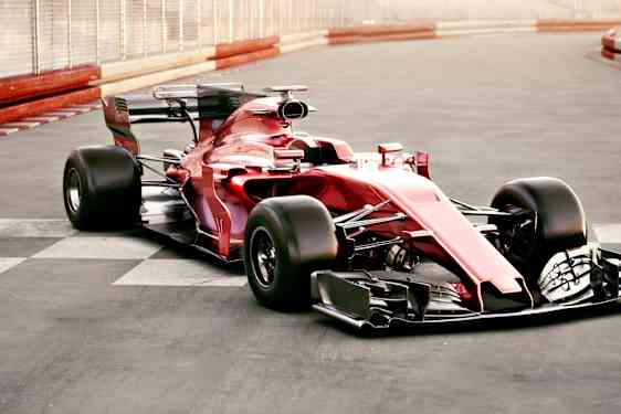 Formel 1 resa. Formel 1 bil. Foto: Stock Images