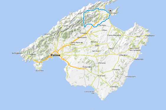 Vacker tur mot Lluch