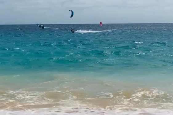 Vindsurfare på Kap Verde