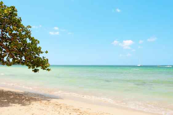 Stranden i Negril Beach på Jamaica