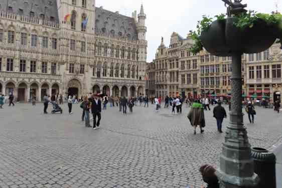 Ett torg i Belgien