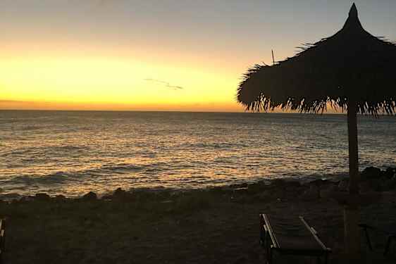 Solnedgång på Aruba