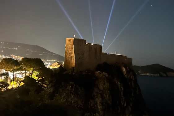 Dubrovnik på kvällen