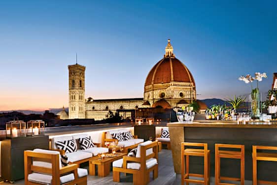 Divina Terrazza på Grand Hotel Cavour i Florens.