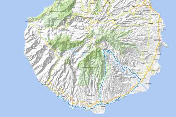 Puerto Rico - Playa del Inglés - Vecindario - Santa Lucia - Fataga