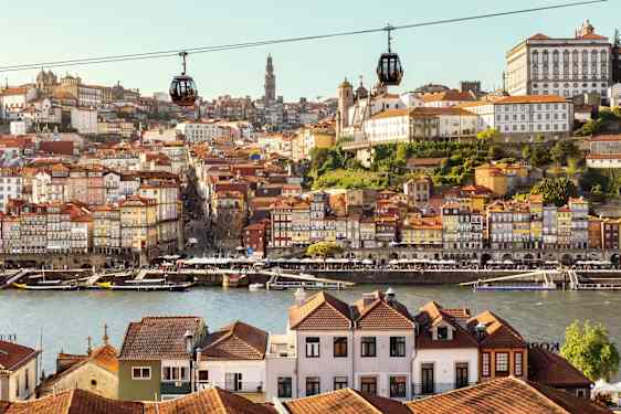 Utsikt över Porto i Portugal