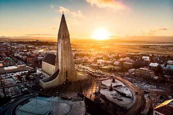 Hallgrímskirkja i Reykjavik