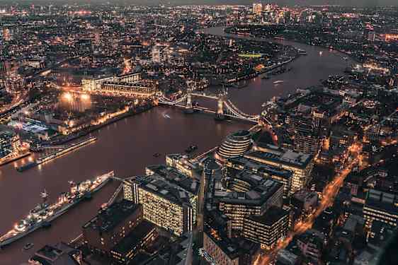 London sett ovanifrån