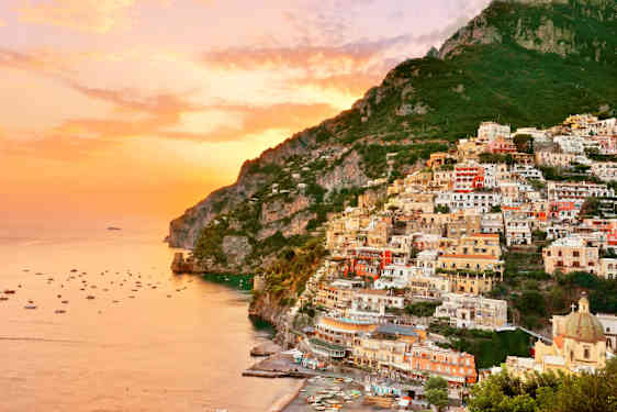 Positano på Amalfikusten