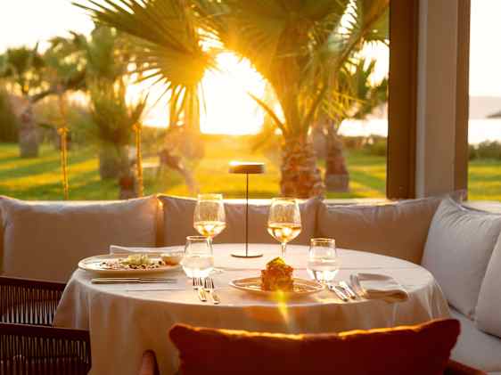 Uppdukat bord på Sunprime Platanias Beach