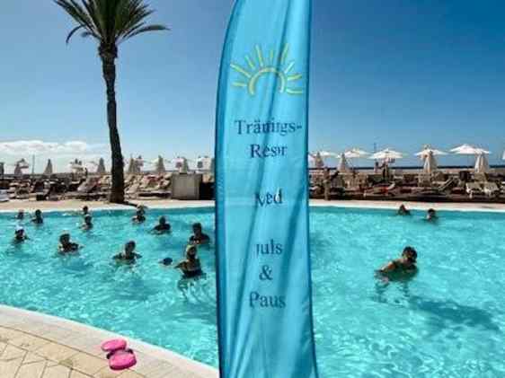 Träningspass i poolen