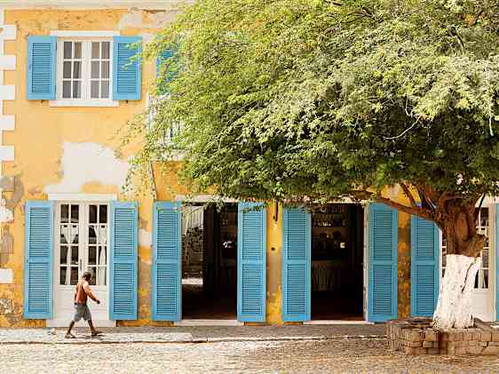 Hus i byn Santa Maria