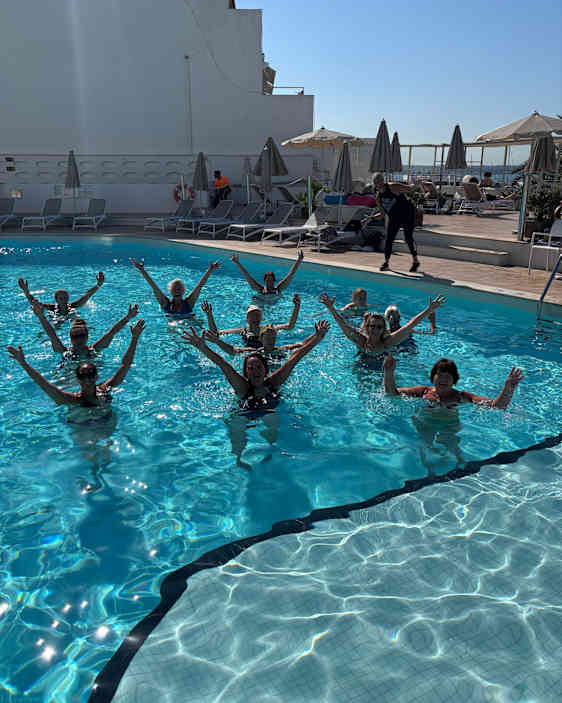 Träning i poolen