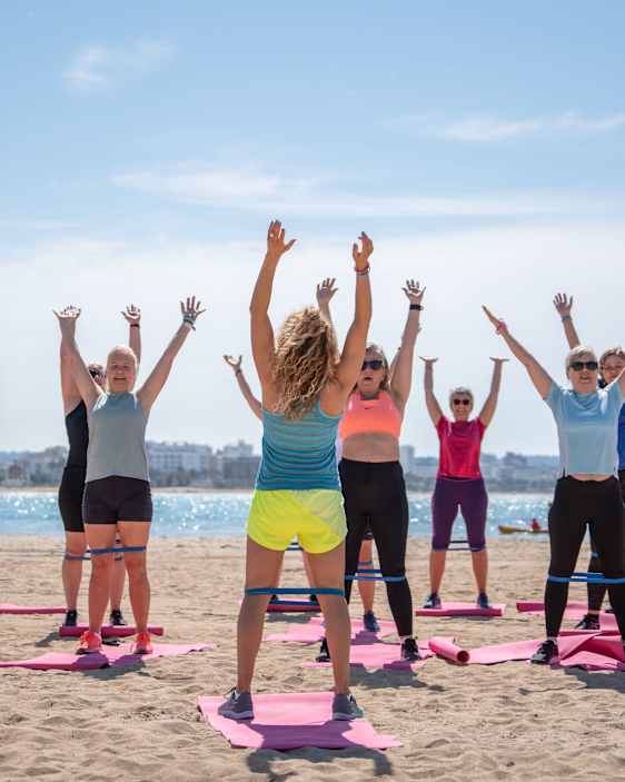 Träning på stranden